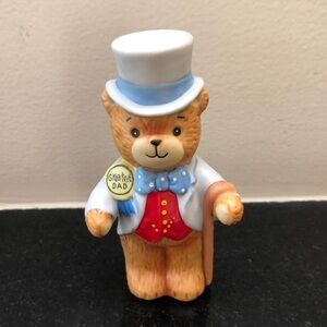 Enesco Lucy and Me Greatest Dad Bear Figurine- Vintage 1980- Father's Day Gift